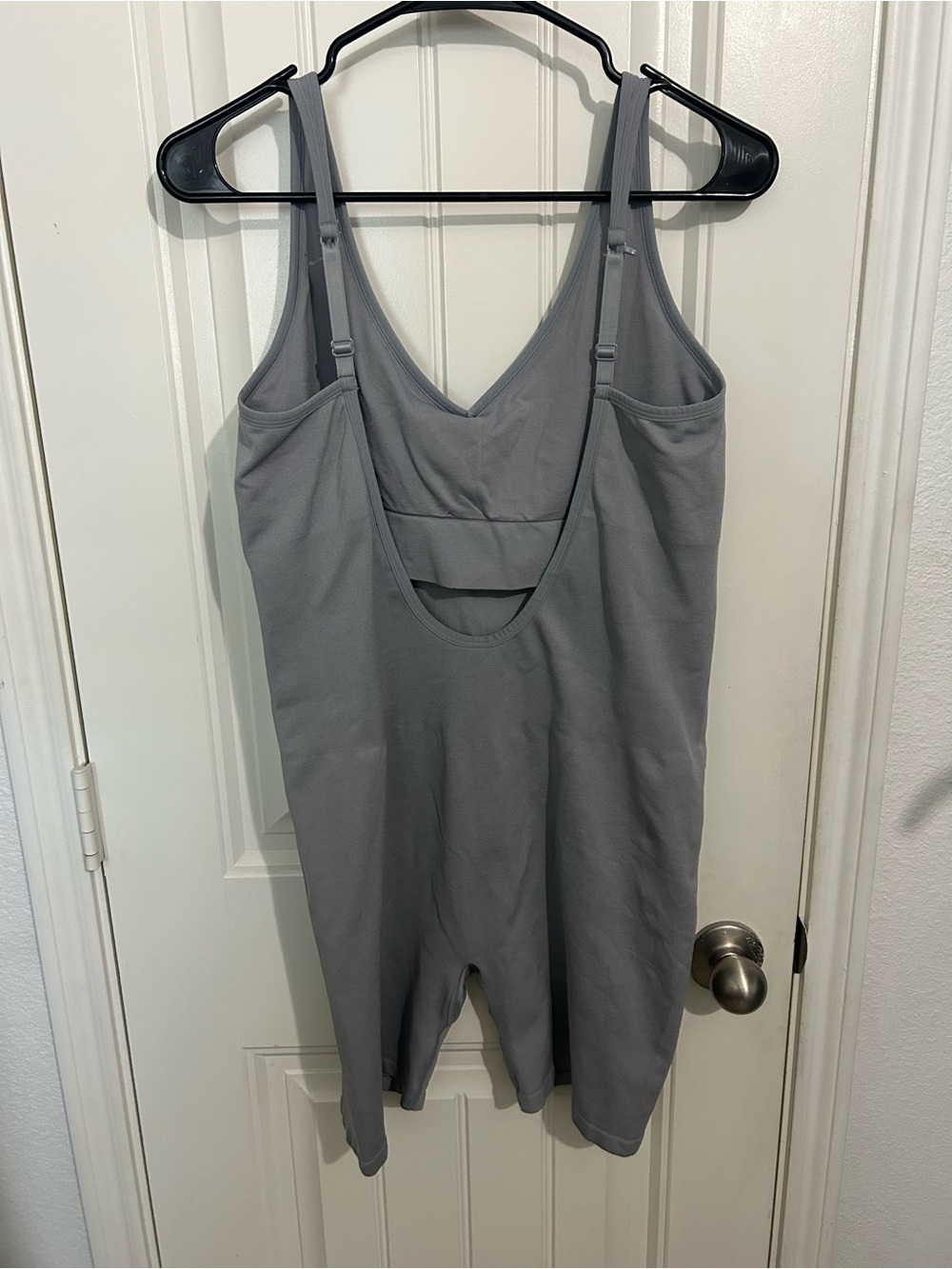 PINK Victoria's Secret Gray V-Neck Shapewear Bodysuit - Picture 2 of 4